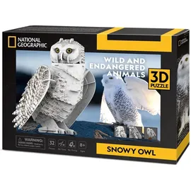 Cubic Fun CubicFun 32tlg. 3D-Puzzle Schneeeule, 32 Teile