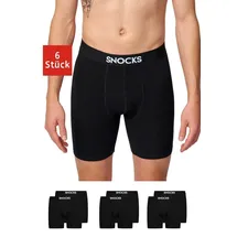SNOCKS Boxershorts MIT LÄNGEREM BEIN Schwarz XL