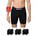 SNOCKS Boxershorts MIT LÄNGEREM BEIN Schwarz XL