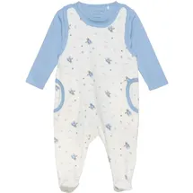 FIXONI Kinder Langarmbody "Body LS w.Velour Romper" in Blau | Gr.: 56