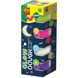 SES Creative 00516 Feel good Knete-Glow (4x90gr), Mehrfarbig