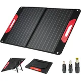 WALTER Faltbares 60 W SOLARPANEL|Tragbare Energiequelle für Abenteurer | USB 2.0 + 3.0, USB-C | Wasserfest & Outdoor geeignet | Camping & Wandern | Solar Ladegerät für Smartphone, Powerbank & Tablet