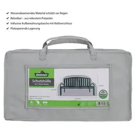 Dehner Abdeckung für Gartenbank 3-Sitzer 170 x 85 x 70 cm Grau