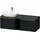 Duravit D-Neo Konsolenwaschtischunterbau wandhängend Eiche Schwarz Matt 1400x550x459 mm - DE4950L341 DE4950L34160000