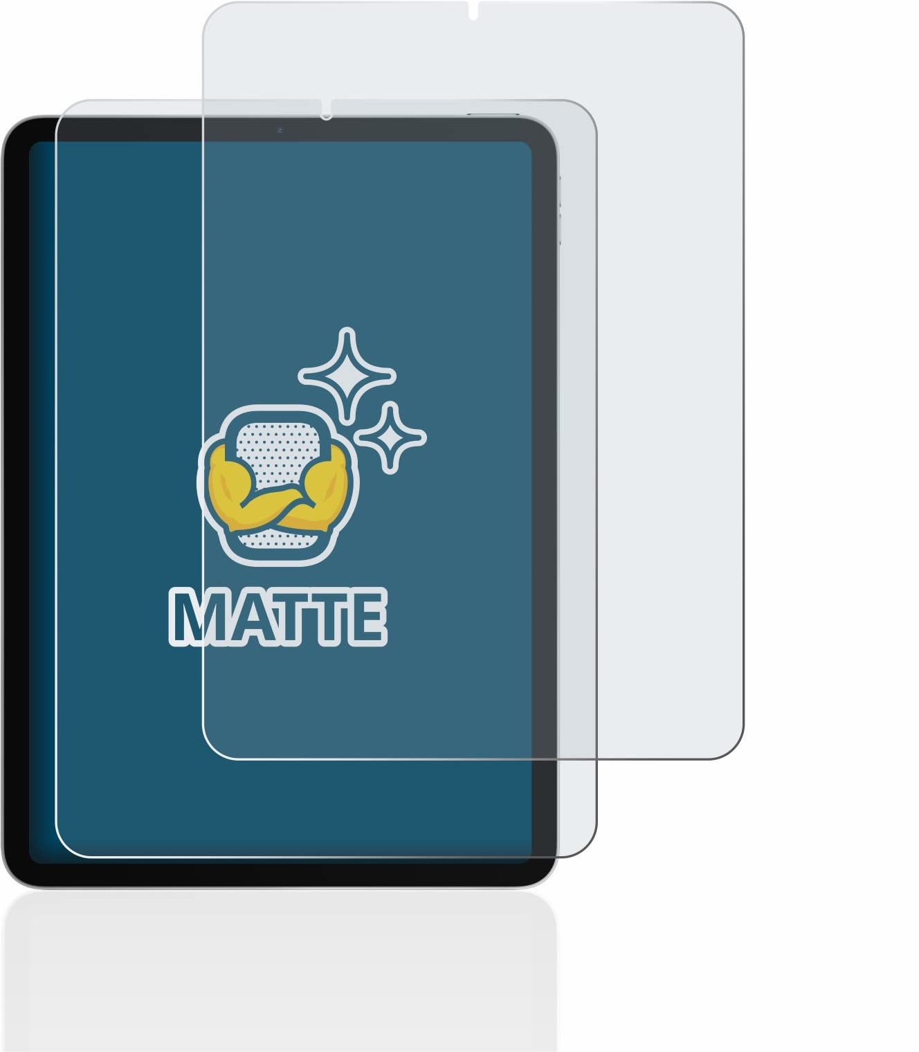 BROTECT Entspiegelungs-Schutzfolie für Apple iPad Air 4 WiFi/WiFi Cellular 2020 (2 Stück) Matte Displayschutz-Folie, Anti-Reflex, Anti-Fingerprint