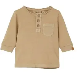Lil'Atelier Langarmshirt Nbmlando Humus, 68