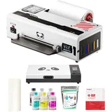 Procolored K13 Lite A3 DTF Drucker Bundle mit Ofen für T-Shirts und Kleidung, 33cm Textildruckmaschine mit Weißtinten-Zirkulation und Infrarotschutz für DIY Bekleidung Weiß