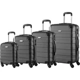 Hartschalenkofferset Essential 4-tlg Schwarz