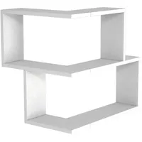 moebel17 Wandregal Bulut 59,5 x 55,4 x 45 cm Weiß