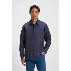 BOSS ORANGE Langarmhemd »Relegant«, mit BOSS Stickerei BOSS ORANGE Navy418 5XL