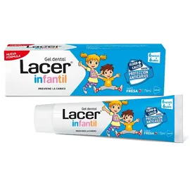 Lacer Zahnpasta Infantil Gel Dental Erdbeere 75 ml
