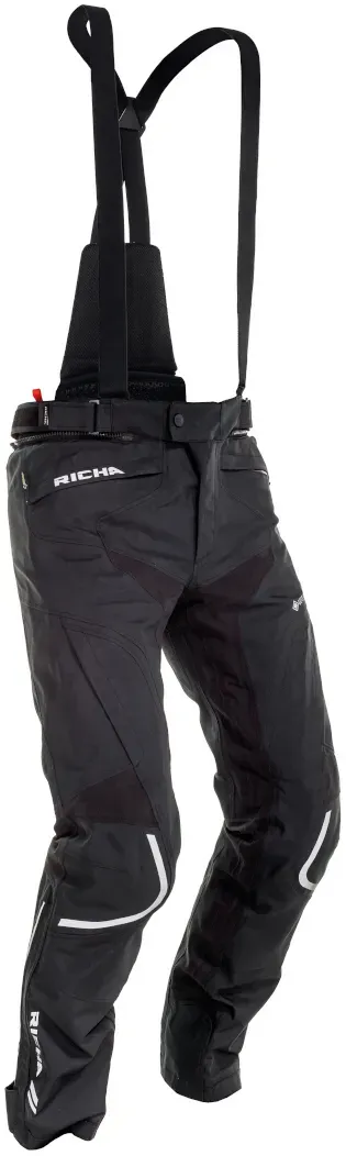 Richa Arc Gore-Tex waterdichte motorfiets textiel broek, zwart, 5XL Voorman