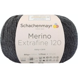 Schachenmayr since 1822 Schachenmayr Merino Extrafine 120, 50G charcoal heather Handstrickgarne