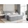 altdecor Boxspringbett mit H4 Matratze und Topper - 180 x 200 cm - ERNINA - Hellgrau Samt - Polsterbett mit Bettkasten und Lattenrost, Bett mit Sta... - Hellgrau