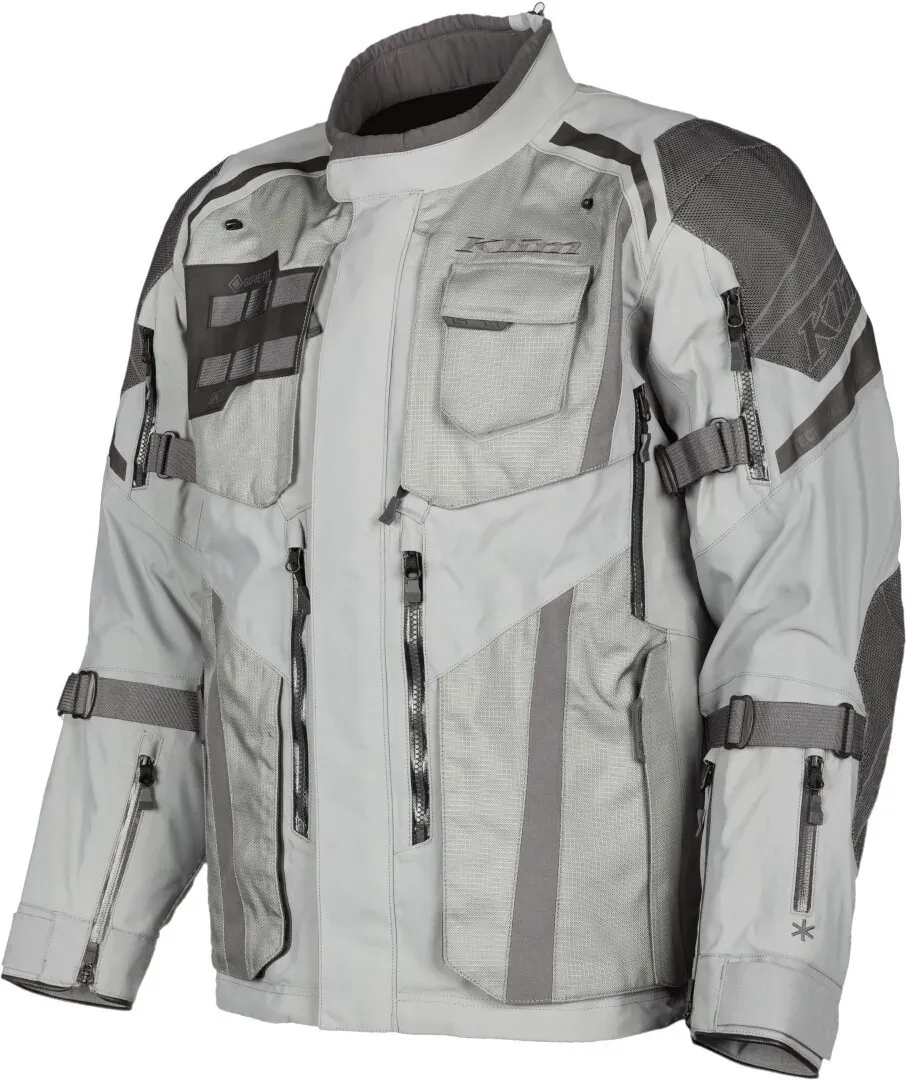 Klim Badlands Pro 2023 Motorrad Textiljacke, grau, Größe 2XL für Männer