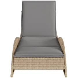 vidaXL Sonnenliege 60 x 205 x 73 cm Beige