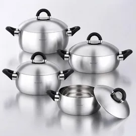Hascevher Topf-Set 8-tlg. Kochtopf + Glasdeckel