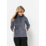 Jack Wolfskin ROTWAND Hooded FZ W Fleece-Jacke, Dolphin,