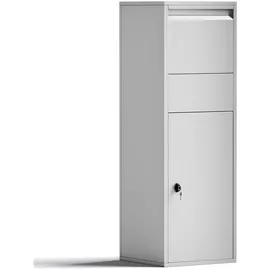 Wiltec Paketkasten Silberfarben