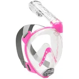 Cressi Baron Schnorchelmaske - Clear / Pink - S-M