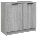 vidaXL Badschrank Grau Sonoma 64,5x33,5x59 cm Holzwerkstoff