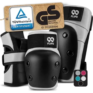 99flips Inliner Schoner Erwachsene mit GS [6er Set DIVE - Ellenbogen Knieschoner Kinder 12 Jahre Protektoren Skateboard