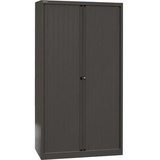 BISLEY Rollladenschrank schwarz 4 Fachböden 100,0 x 43,0 x 198,0 cm