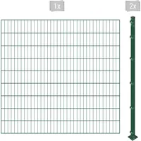 Arvotec Einstabmattenzaun »ESSENTIAL 180 zum Einbetonieren«, Zaunhöhe 180 cm, Zaunlänge 2 - 60 m 54604111-0 dunkelgrün H/L: 180 cm x 2 m