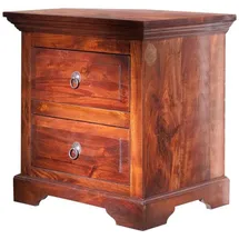 Massivmoebel24 Nachtschrank Oxford 52 x 40 x 54 cm Braun
