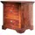 Massivmoebel24 Nachtschrank Oxford 52 x 40 x 54 cm Braun