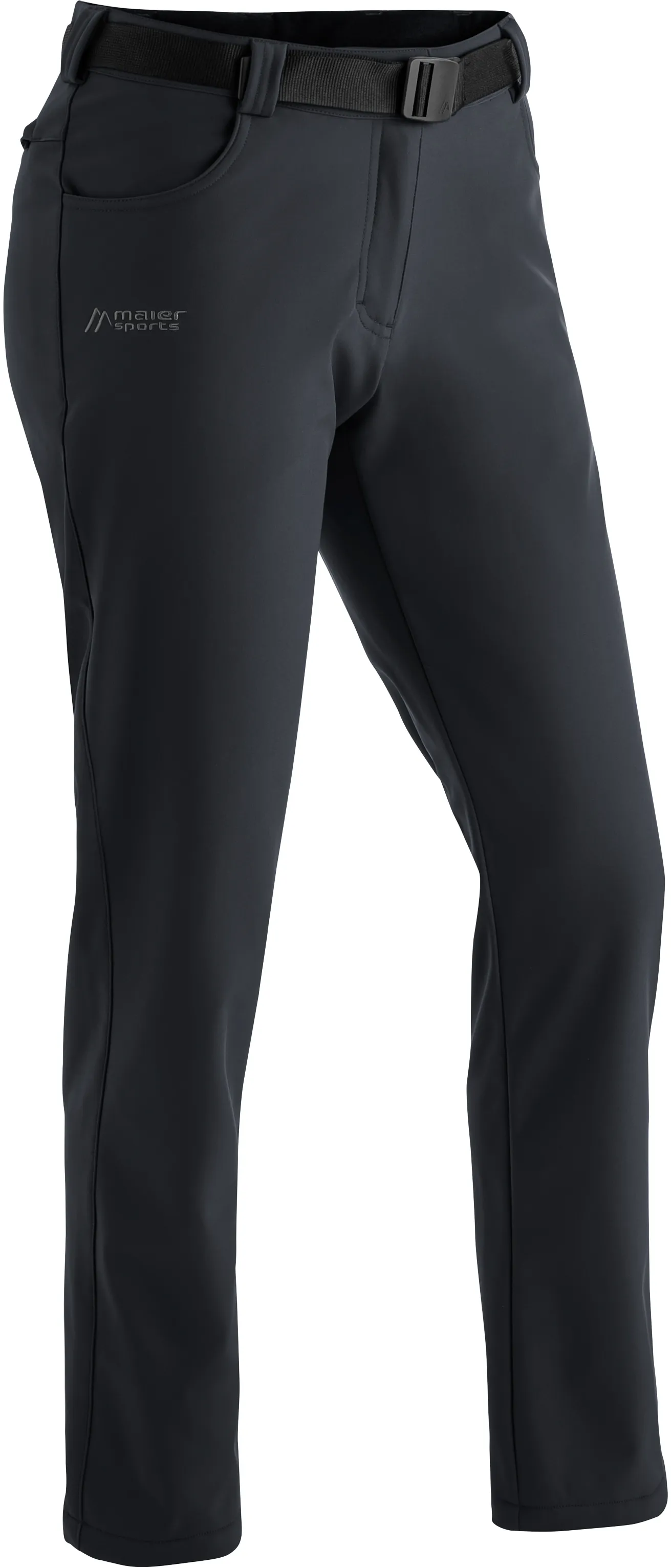 Funktionshose MAIER SPORTS "Perlit W" Gr. 25, Kurzgrößen, schwarz Damen Hosen Funktionshosen Warme, robuste Softshellhose, elastisch