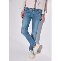 STREET ONE Jeans im Destroyed-Look, Light Blue Destroy Wash,