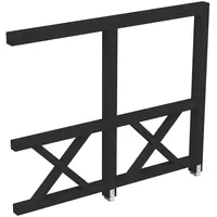 SKANHOLZ Skan Holz Andreaskreuz-Seitenwand für Terrassenüberdachung 300 cm, anthrazit