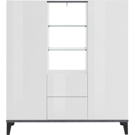 INOSIGN Highboard »Sunrise«, Breite 120 cm, weiß