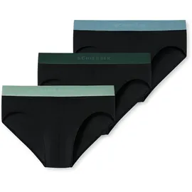 SCHIESSER Herren 3 Pack Slips Bio Baumwolle Multipack - 95/5 Organic, Sortiert 7