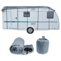 Lemodo Dachschutzplane für Wohnwagen, S 450-500 cm lang