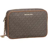 Michael Kors Jet Set Large Logo Crossbody Bag brown