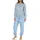 RELAX by Normann Frottee Pyjama Schlafanzug gestreift Blau 48/50