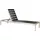 Beliani Nardo Gartenliege 198 x 64 x 29 cm Schwarz