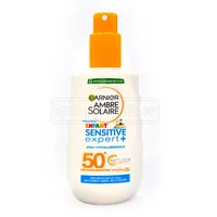 GARNIER Sonnenschutzspray Garnier Ambre Solaire Kids Sensitive Expert+ Sonnenspray LSF 50+ 200ml