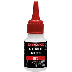 Sekundenkleber (flexibel) EURO-LOCK F 670 20g Niedrigviskos