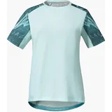 Schöffel Damen Shirt Valbella L, atmungsaktives Radtrikot, schnell trocknendes Funktionsshirt mit 4-Wege-Stretch, iced Blue, 38