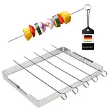 bremermann Grillspieß onesize Edelstahl Silber/Weiß