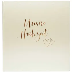 Goldbuch Herzklopfen       30x31 60 weiße Seiten Hochzeit   08174