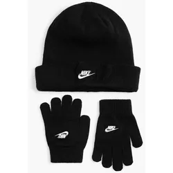 Set aus Handschuhen und Mütze - Damen, Herren - schwarz
