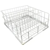 morleos Gläserspülkorb 400x400 mm 4 Reihen weiß