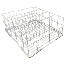 morleos Gläserspülkorb 400x400 mm 4 Reihen weiß