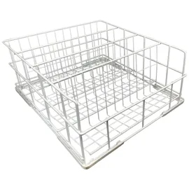 morleos Gläserspülkorb 400x400 mm 4 Reihen weiß