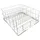 morleos Gläserspülkorb 400x400 mm 4 Reihen weiß