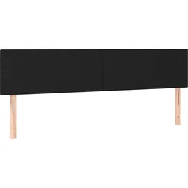 vidaXL Boxspringbett mit Matratze Schwarz 180x200 cm Stoff